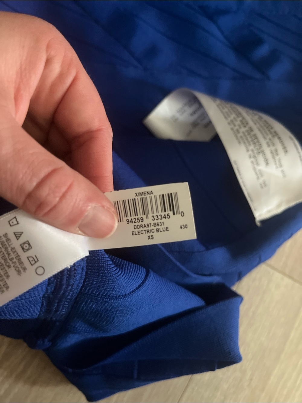 NWOT Dress the Population Women’s Ximena Dress Electric Blue - Size XS - Picture 7 of 9